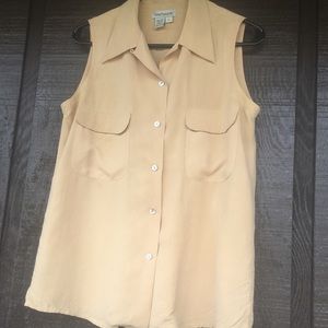 Beautiful Ann Taylor sleeveless. 100% silk